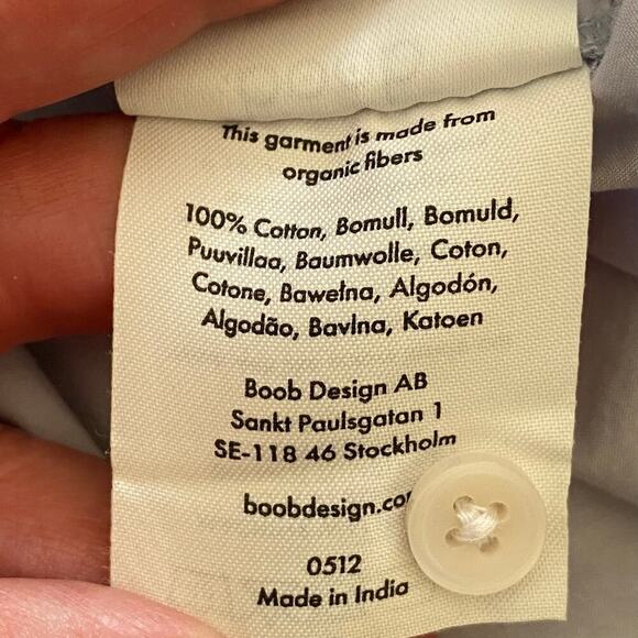 BOOB. DESIGN The Duo Maternity Nursing Shirtdress in Sky Blue- X-Large/XX-Large - Picture 13 of 16